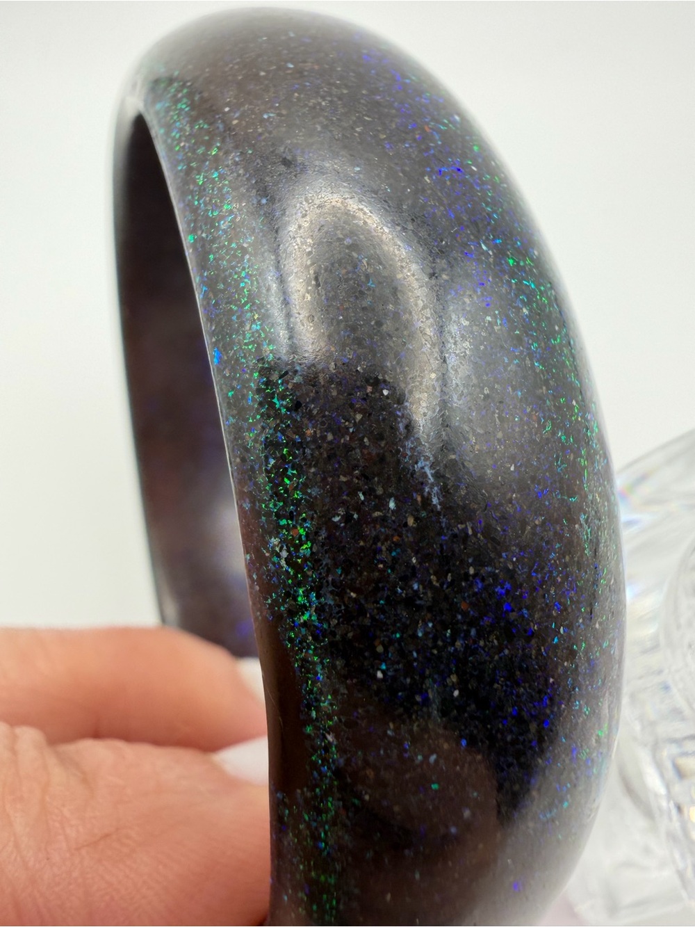 Adamooka Rainbow Matrix Opal Bangle 66mmx21.3mm